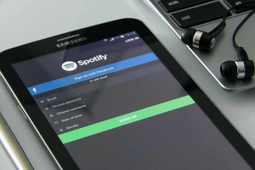 musical display with spotify